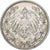 GERMANY - EMPIRE, 1/2 Mark, 1907, Hambourg, Silver, EF(40-45), KM:17