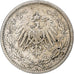 DUITSLAND - KEIZERRIJK, Wilhelm II, 1/2 Mark, 1907, Berlin, Zilver, ZF, KM:17