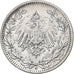 GERMANY - EMPIRE, 1/2 Mark, 1917, Hambourg, Silver, MS(60-62), KM:17