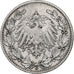 GERMANY - EMPIRE, 1/2 Mark, 1917, Hambourg, Silver, EF(40-45), KM:17