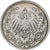 GERMANY - EMPIRE, 1/2 Mark, 1917, Berlin, AU(50-53), Silver, KM:17