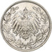 GERMANY - EMPIRE, 1/2 Mark, 1916, Hambourg, Silver, MS(60-62), KM:17