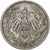 NIEMCY - IMPERIUM, 1/2 Mark, 1916, Stuttgart, Srebro, EF(40-45), KM:17
