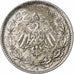 GERMANY - EMPIRE, 1/2 Mark, 1916, Berlin, Silver, AU(55-58), KM:17