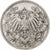 Coin, GERMANY - EMPIRE, 1/2 Mark, 1918, Munich, EF(40-45), Silver, KM:17