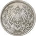 German States, 1/2 Mark, 1918, Stuttgart, Silver, AU(50-53), KM:17
