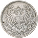 German States, 1/2 Mark, 1918, Stuttgart, Silver, EF(40-45), KM:17