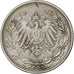 Monnaie, GERMANY - EMPIRE, 1/2 Mark, 1918, Karlsruhe, TTB, Argent, KM:17