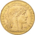 Moneda, Francia, Marianne, 10 Francs, 1906, Paris, MBC+, Oro, KM:846