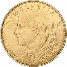 Switzerland, 10 Francs, 1913, Bern, Gold, AU(55-58), KM:36