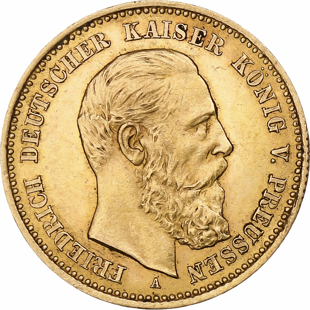 Coin, German States, PRUSSIA, Friedrich III, 10 Mark, 1888, Berlin, AU(55-58)