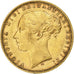 Great Britain, Victoria, Sovereign, 1874, Melbourne, Gold, EF(40-45), KM:752