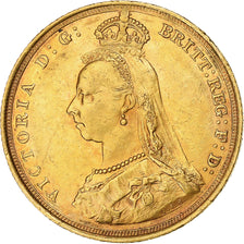 Moneta, Australia, Victoria, Sovereign, 1888, Souverain, AU(50-53), Złoto