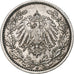 GERMANY - EMPIRE, 1/2 Mark, 1918, Berlin, Silber, SS, KM:17