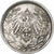 NIEMCY - IMPERIUM, 1/2 Mark, 1918, Stuttgart, Srebro, EF(40-45), KM:17