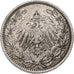 NIEMCY - IMPERIUM, 1/2 Mark, 1918, Berlin, Srebro, AU(50-53), KM:17