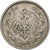 Coin, GERMANY - EMPIRE, 1/2 Mark, 1905, Munich, VF(30-35), Silver, KM:17