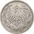 Coin, GERMANY - EMPIRE, 1/2 Mark, 1905, Munich, VF(30-35), Silver, KM:17