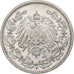 Coin, GERMANY - EMPIRE, 1/2 Mark, 1905, Stuttgart, EF(40-45), Silver, KM:17