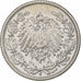 GERMANY - EMPIRE, 1/2 Mark, 1905, Hambourg, Silver, EF(40-45), KM:17