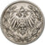 GERMANY - EMPIRE, 1/2 Mark, 1905, Hambourg, Silber, S+, KM:17