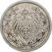 GERMANY - EMPIRE, 1/2 Mark, 1905, Berlin, Silver, EF(40-45), KM:17