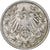 GERMANIA - IMPERO, 1/2 Mark, 1915, Karlsruhe, Argento, BB, KM:17