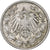 GERMANY - EMPIRE, 1/2 Mark, 1915, Karlsruhe, Silver, EF(40-45), KM:17