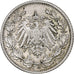 GERMANY - EMPIRE, 1/2 Mark, 1915, Karlsruhe, Silber, SS, KM:17