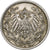 NIEMCY - IMPERIUM, 1/2 Mark, 1915, Berlin, Srebro, AU(50-53), KM:17