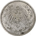 GERMANIA - IMPERO, 1/2 Mark, 1915, Muldenhütten, Argento, BB, KM:17