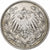 NIEMCY - IMPERIUM, 1/2 Mark, 1915, Hambourg, Srebro, AU(50-53), KM:17
