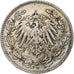 Coin, GERMANY - EMPIRE, 1/2 Mark, 1906, Munich, EF(40-45), Silver, KM:17