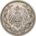 GERMANY - EMPIRE, 1/2 Mark, 1906, Stuttgart, Silver, AU(50-53), KM:17