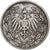 NIEMCY - IMPERIUM, 1/2 Mark, 1906, Munich, Srebro, VF(30-35), KM:17