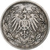 GERMANY - EMPIRE, 1/2 Mark, 1906, Munich, Silver, VF(30-35), KM:17