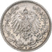 NIEMCY - IMPERIUM, 1/2 Mark, 1906, Muldenhütten, Srebro, AU(50-53), KM:17