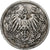 Münze, GERMANY - EMPIRE, 1/2 Mark, 1906, Berlin, S+, Silber, KM:17