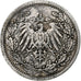 Moneta, GERMANIA - IMPERO, 1/2 Mark, 1906, Berlin, MB+, Argento, KM:17