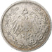 Moneta, NIEMCY - IMPERIUM, 1/2 Mark, 1906, Karlsruhe, VF(30-35), Srebro, KM:17