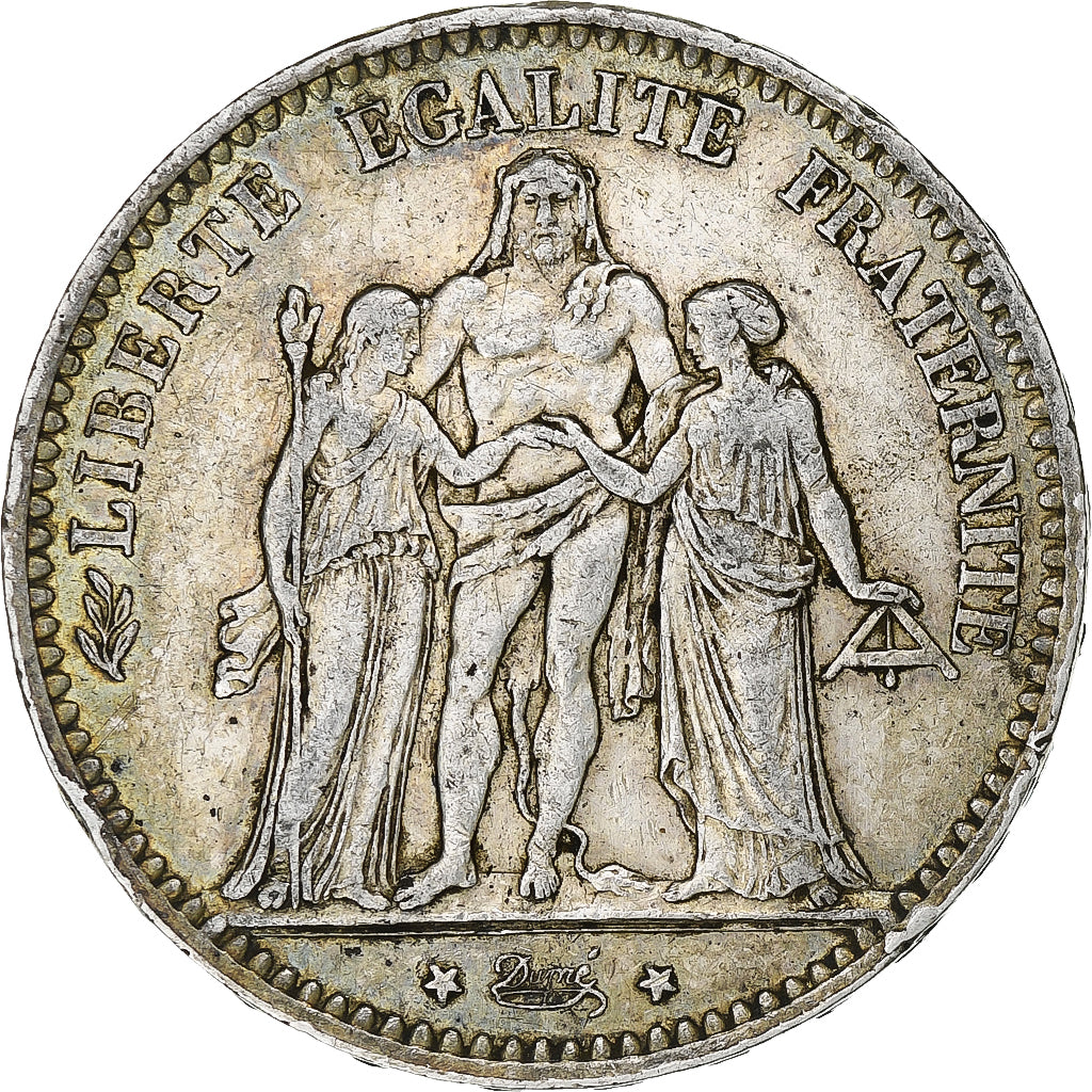 Coin, France, Hercule, 5 Francs, 1876, Paris, EF(40-45), Silver, KM:820.1