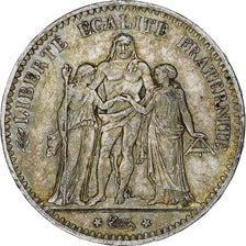 France, 5 Francs, Hercule, 1875, Paris, Silver, EF(40-45), Gadoury:745a