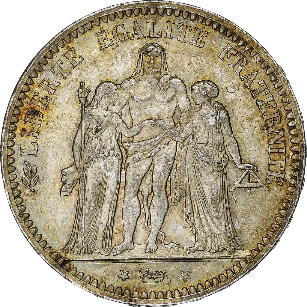 Francia, 5 Francs, Hercule, 1873, Paris, Argento, BB, Gadoury:745a, KM:820.1