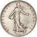France, 2 Francs, Semeuse, 1918, Paris, Silver, MS(60-62), Gadoury:532, KM:845.1