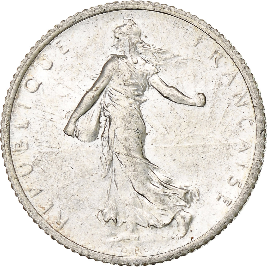 Moneta, Francia, Semeuse, Franc, 1917, Paris, SPL, Argento, KM:844.1