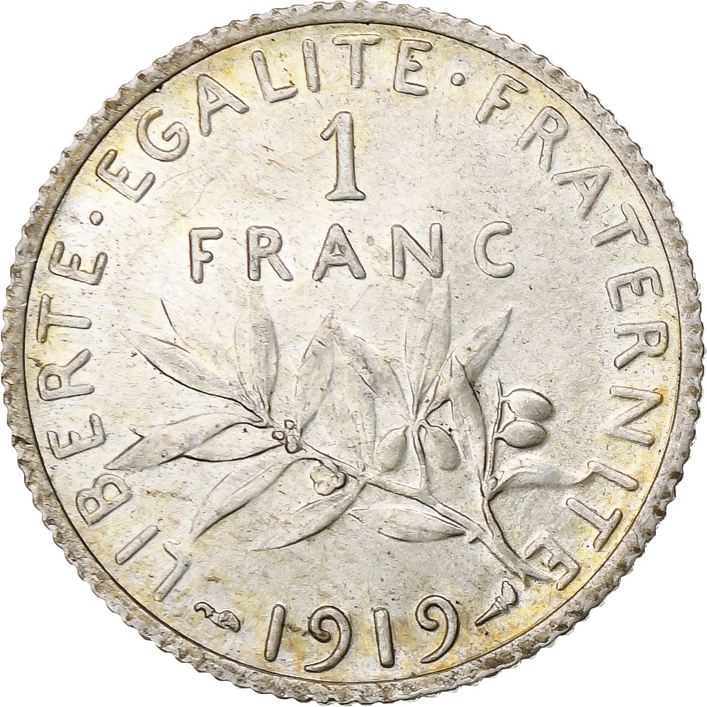 Monnaie, France, Semeuse, Franc, 1919, Paris, SUP+, Argent, Gadoury:467