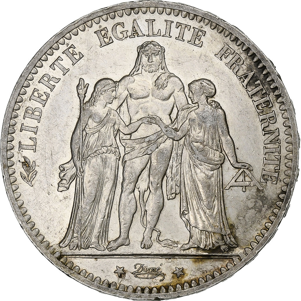 France, Hercule, 5 Francs, 1875, Paris, EF(40-45), Silver, KM:820.1