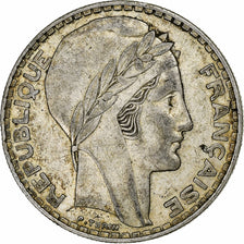 France, Turin, 20 Francs, 1937, Paris, EF(40-45), Silver, KM:879, Gadoury:852