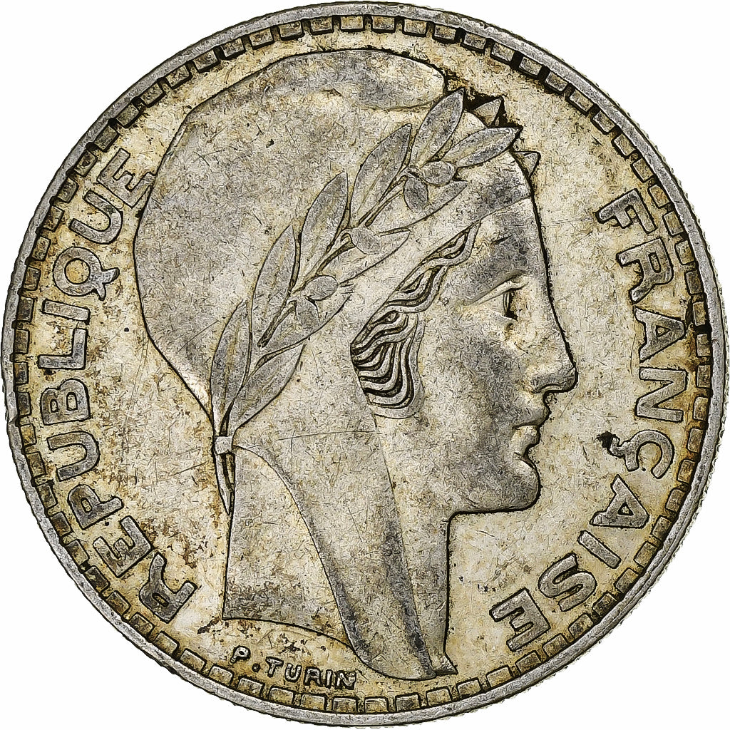 Frankreich, Turin, 20 Francs, 1937, Paris, SS, Silber, KM:879, Gadoury:852