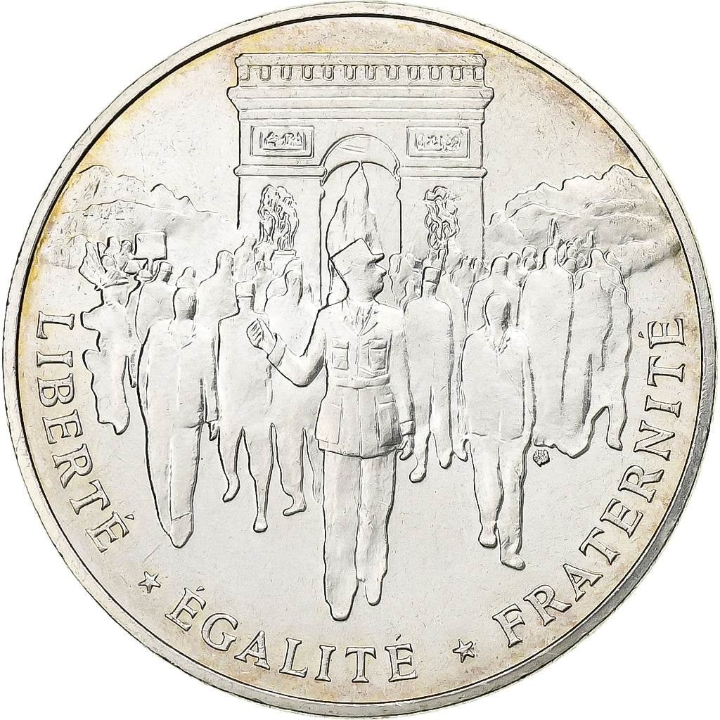 Frankreich, Libération de Paris, 100 Francs, 1994, SS+, Silber, KM:1045.1